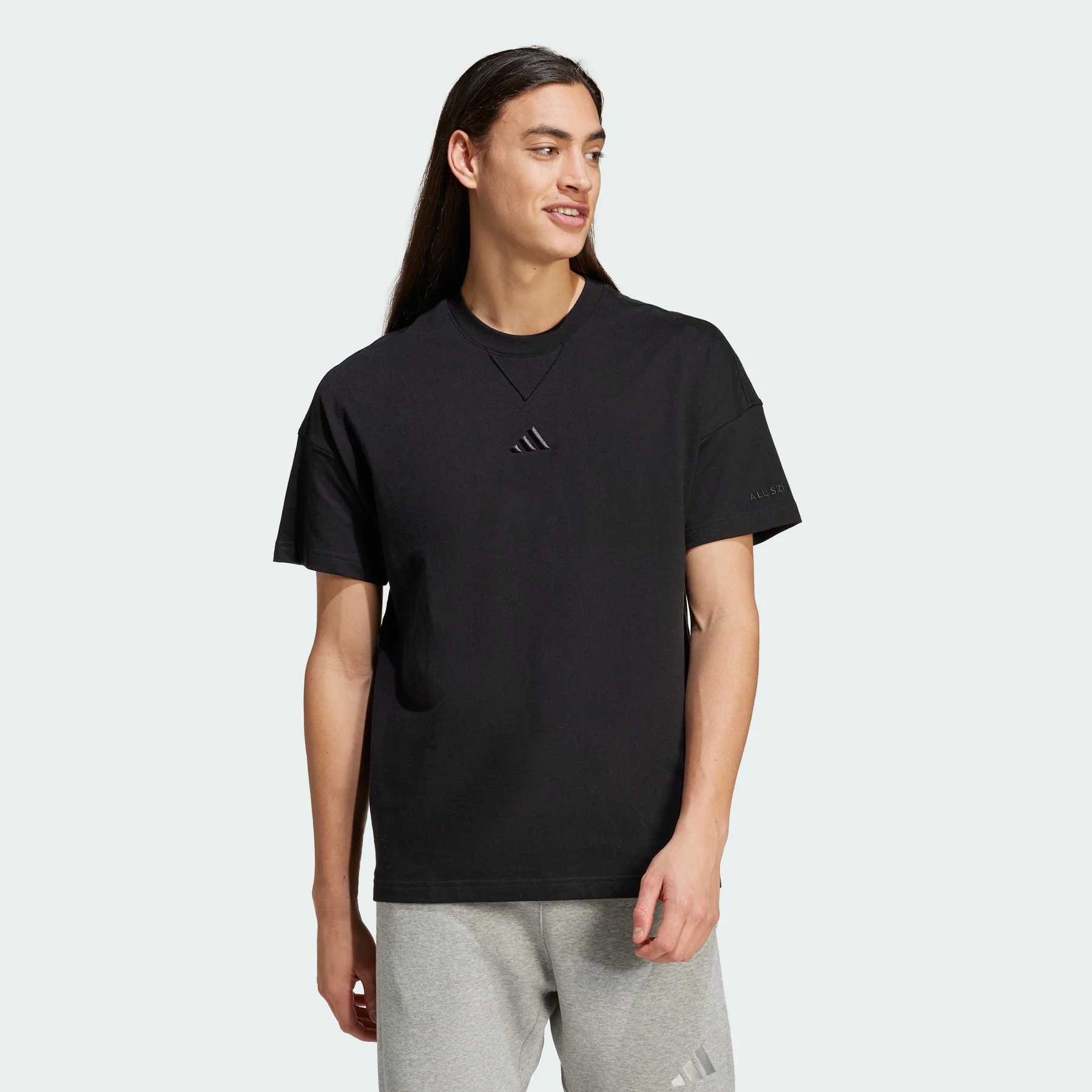 ADIDAS MEN all SZN TEE Manga Ancha
